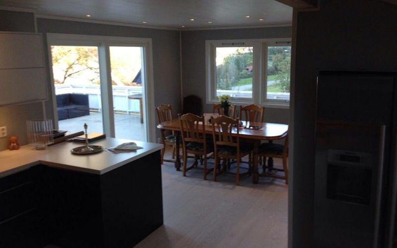 PJTC: Kitchen Design with Living Room in Glasgow, Bearsden and Milngavie